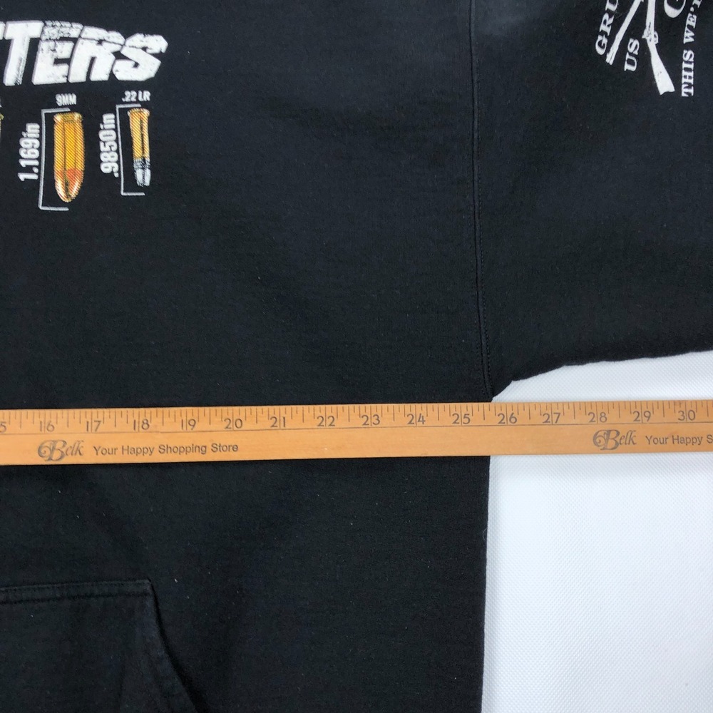 Grunt Style Hoodie Mens 2X Size Matters Sweatshirt 2A - Picture 3 of 7